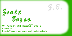 zsolt bozso business card